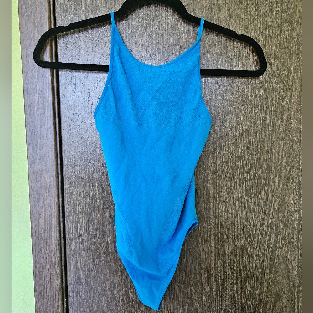 NWT Zara Strapey Bodysuit Size XS/S Blue